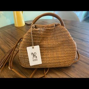 Adorable Hobo Darling Satchel Crossbody in Natural, brand new with tag